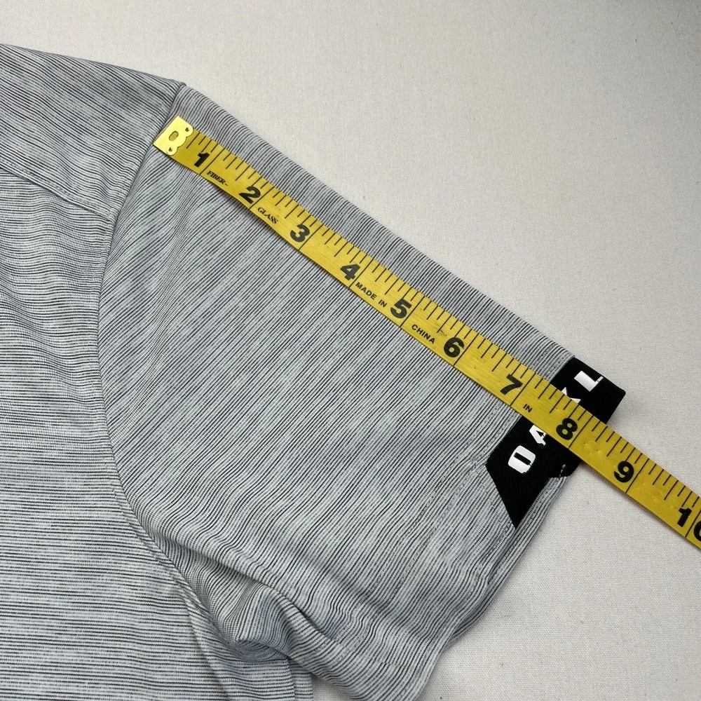 Oakley Regular‎ Fit Mens Small Golf Polo Short Sleeve Shirt Gray Black *READ*